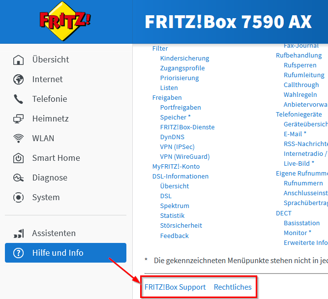Fritz!OS 7,80 Support